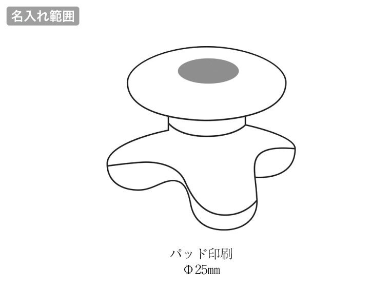 ぶるぶるリフレッシャーの名入れ範囲