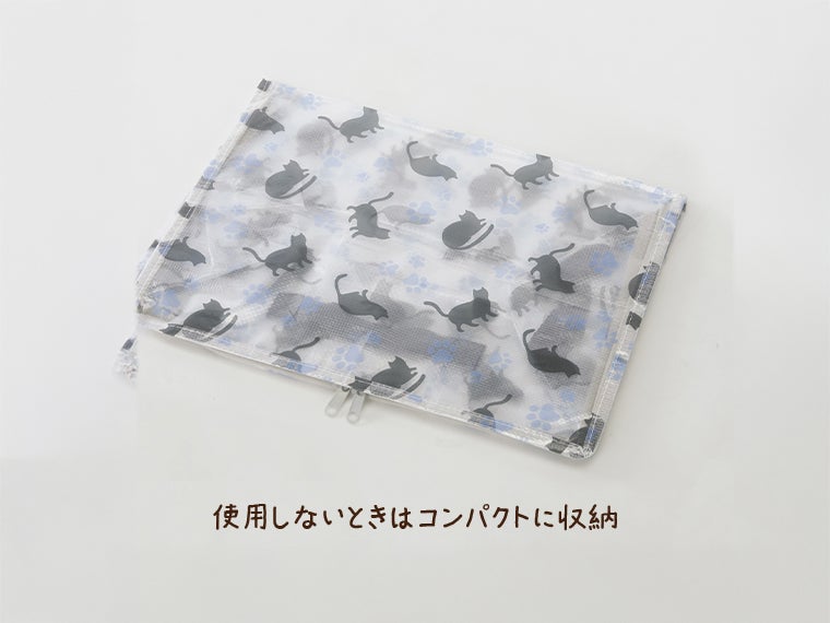 パッコ／クリア収納ボックスセットは使わない時はたたんでコンパクトにできます。