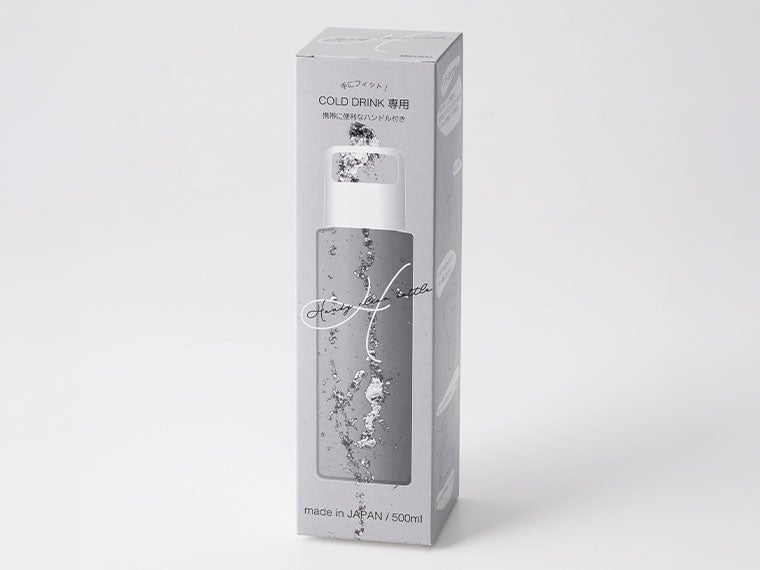 クリアボトル500mlの化粧箱画像