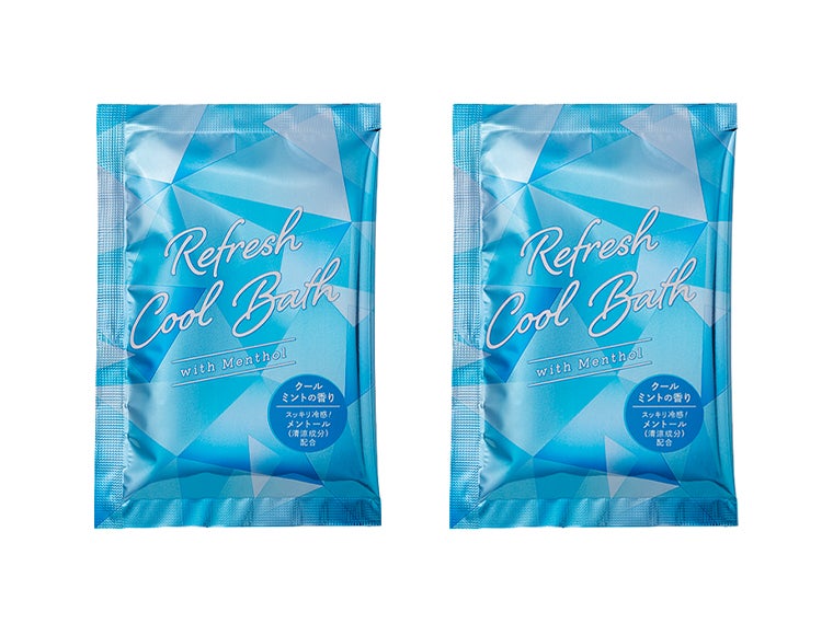  ｢ありがとう｣ひんやり入浴料2包入の入浴料はクールミントの香りです。