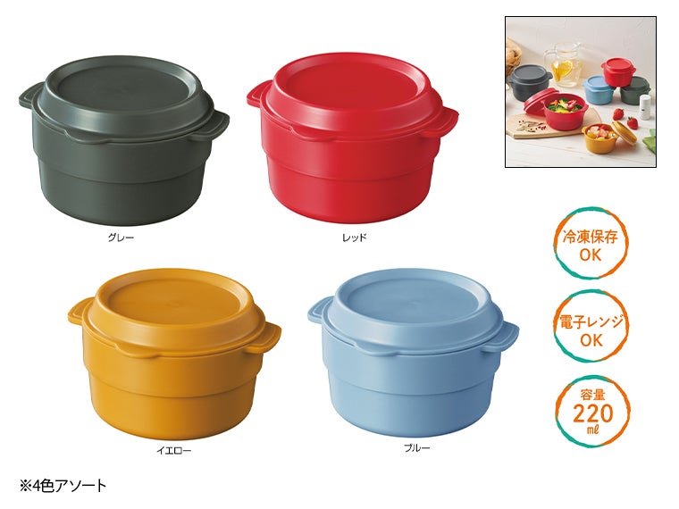 ラウンド保存容器