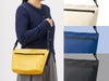 ターポリンショルダーバッグの本体色は4色からお選びいただけます。