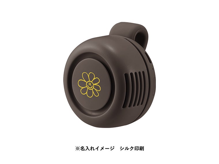 360度回転クリップファンの名入れイメージ