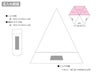 ドーム型ツートーン遮光折りたたみ傘の名入れ範囲