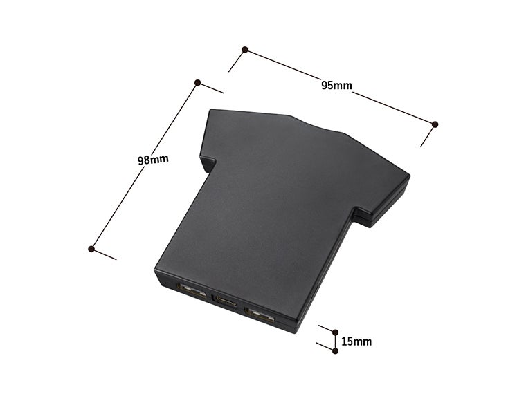 全面印刷できるモバイルチャージャー5000　Tシャツのサイズ表記