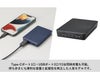 全面印刷できるモバイルチャージャー5000　スクエアにはtype-Cポート×1口とUSBポート×2口あります。