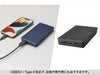 全面印刷できるモバイルチャージャー10000　スクエアにはUSBポート×2とtype-Cポート×1口があります。