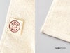 オーガニックコットン　フェイスタオルはオーガニックコットンのロゴタグ付きです。