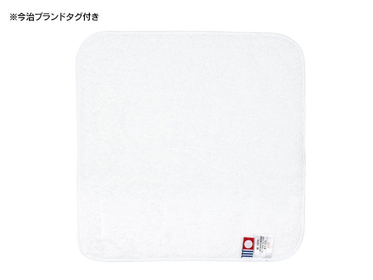 今治ミニタオルハンカチ20×20cmには今治認定タグ付きです。