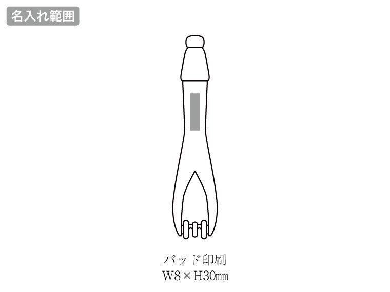 フィンガーリフレッシュ2WAYローラーの名入れ範囲