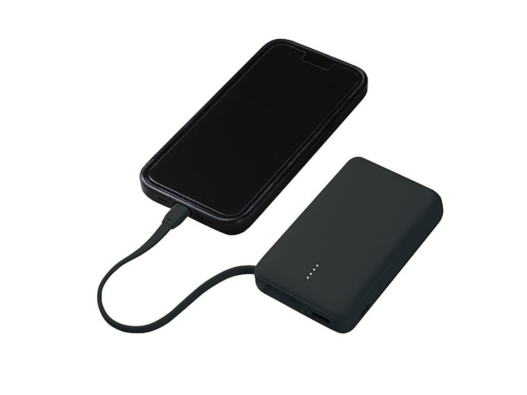 リン酸鉄急速充電モバイルバッテリー10000はtype-Cケーブル一体型です。