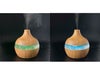 モク 卓上加湿器のイルミネーション機能グリーンとブルーの画像