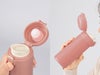 リート ワンタッチ真空ステンレスボトル300mlは片手で飲みやすいです。