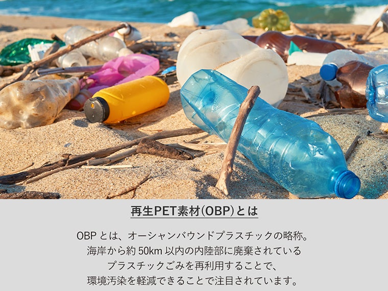 ＯＢＰポケッタブルマルシェトート（Ｍ）の再生素材説明画像