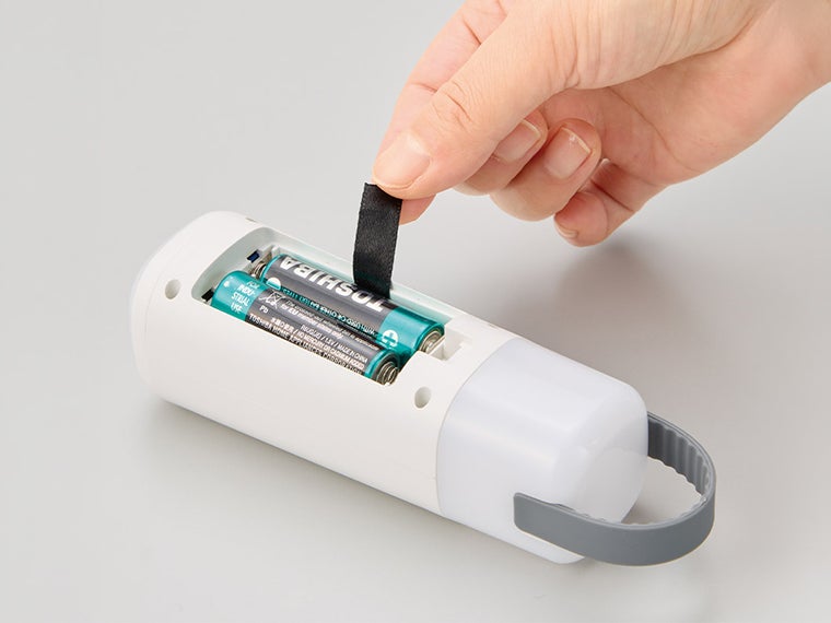 ＬＥＤハンディスタンドライトは単3乾電池3本でご使用いただけます。