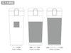 ワンタッチステンレスサーモタンブラー４６０ｍｌの名入れ範囲