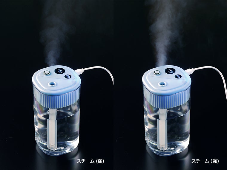 パーソナル加湿器の噴射量の画像。