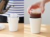 ハンドル付カフェタンブラー350mlにはコンビニコーヒーをカップのまま入れられます。