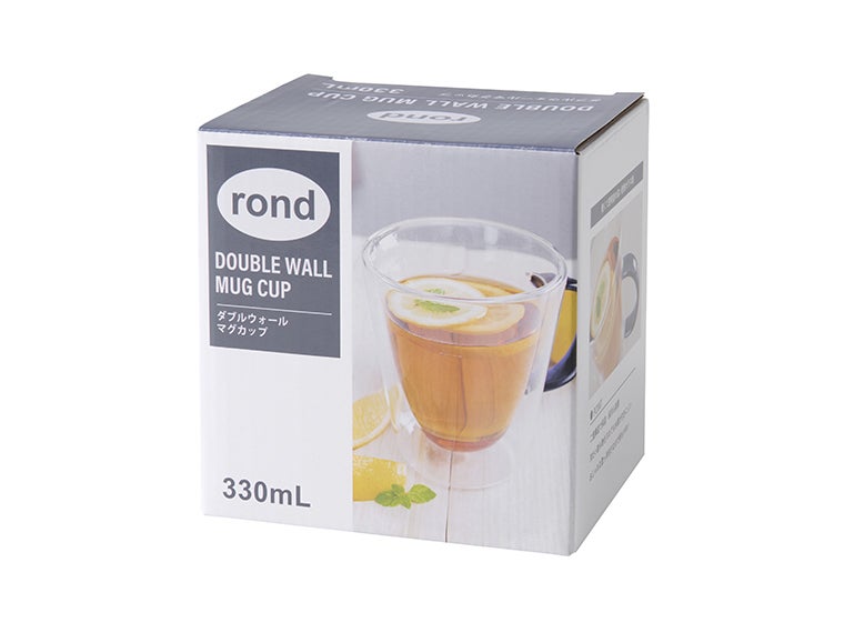 rond マグカップ330mlの化粧箱画像。
