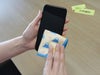 富士山柄マイクロファイバーミニタオルはスマホもキレイにできます。
