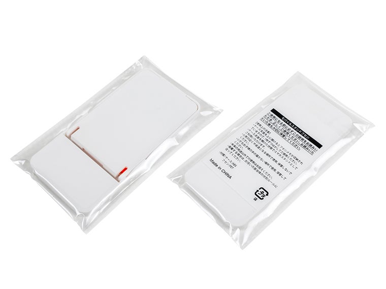 モバイルスタンドフセンのPP袋入り画像。