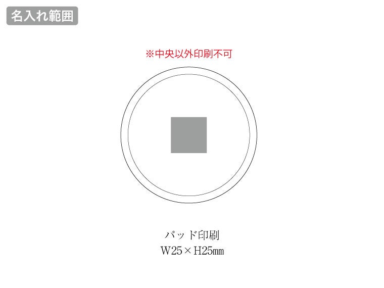 リサイクルecoカイロの名入れ範囲。