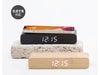 ウッドワイヤレスチャージャークロック10Wの使用イメージ画像。