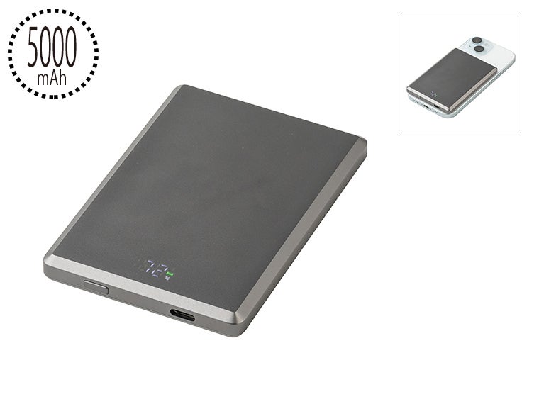 マグネットワイヤレス充電対応バッテリー5,000mAh