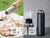 真空セラミック炭酸ボトル800mlの使用イメージ。